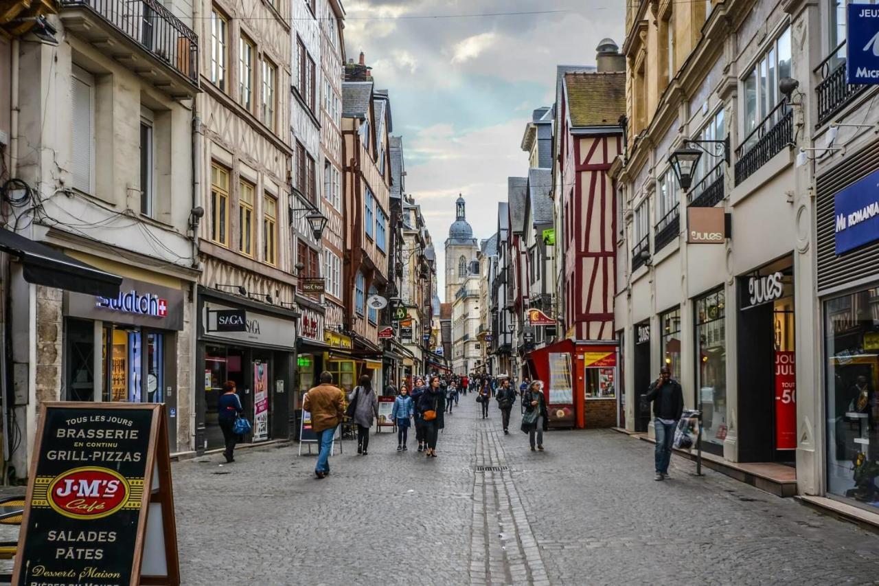 Ancien Hotel Particulier - Pl Du Vieux Marche 4 Pers Rouen Eksteriør billede